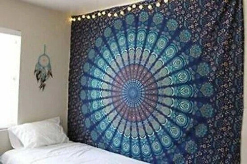 Indischer mandala wandteppich - indischer,