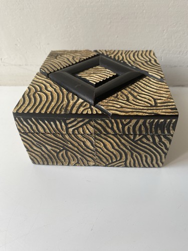 Holz deko deckel dose - deko,