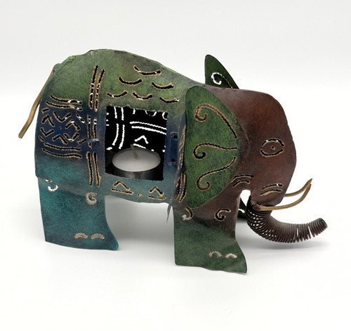 Windlicht elefant handarbeit - elefant,