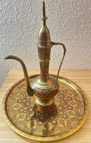 Orientalische messingkanne set - orientalische,