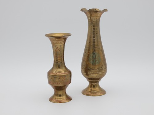 Messingvasen indien vintage - 2x,