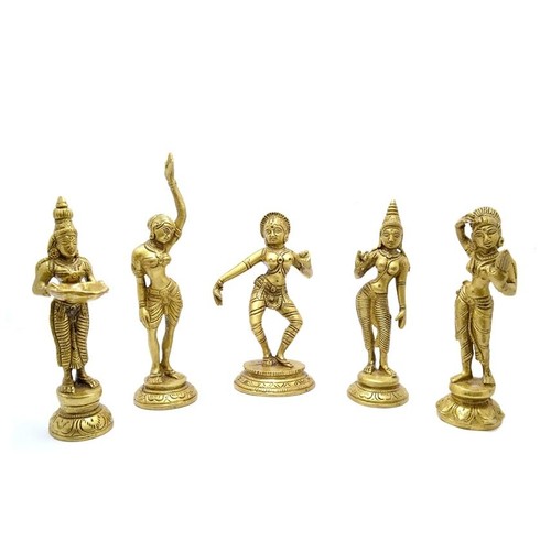 Messing apsara deko figuren - messing,