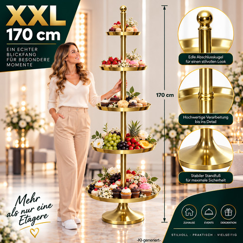 Xxl etagere servier ständer - servier, 5