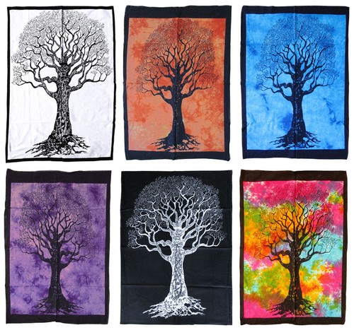 Batiktuch baum 110x75 - baum,