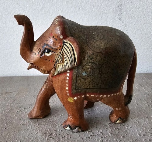 Kleiner deko holz elefant - kleiner,