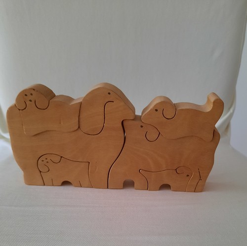 Holzskulptur deko puzzle - deko,