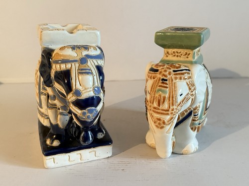 Elefant figuren keramik - 2x,