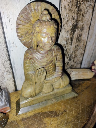 Buddha steinfigur innen - buddha,